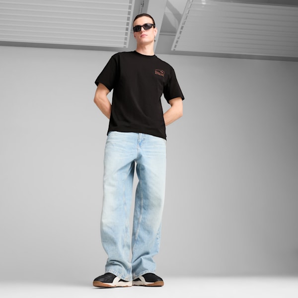 Playera House Of Graphics "What" para hombre, PUMA Black, extralarge